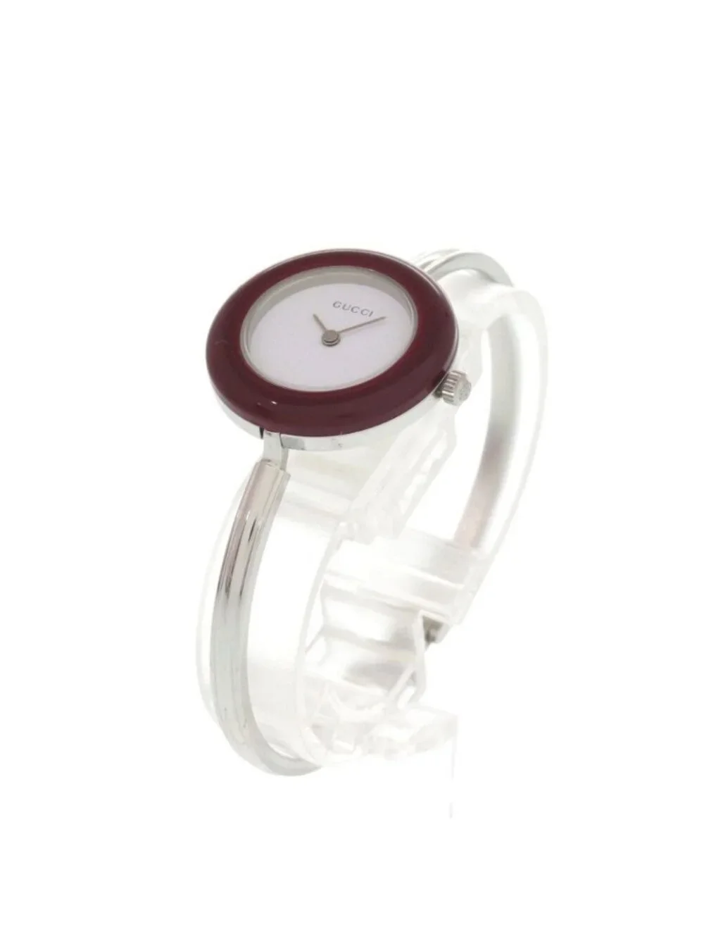 Gucci SS White Quartz Watch Dial